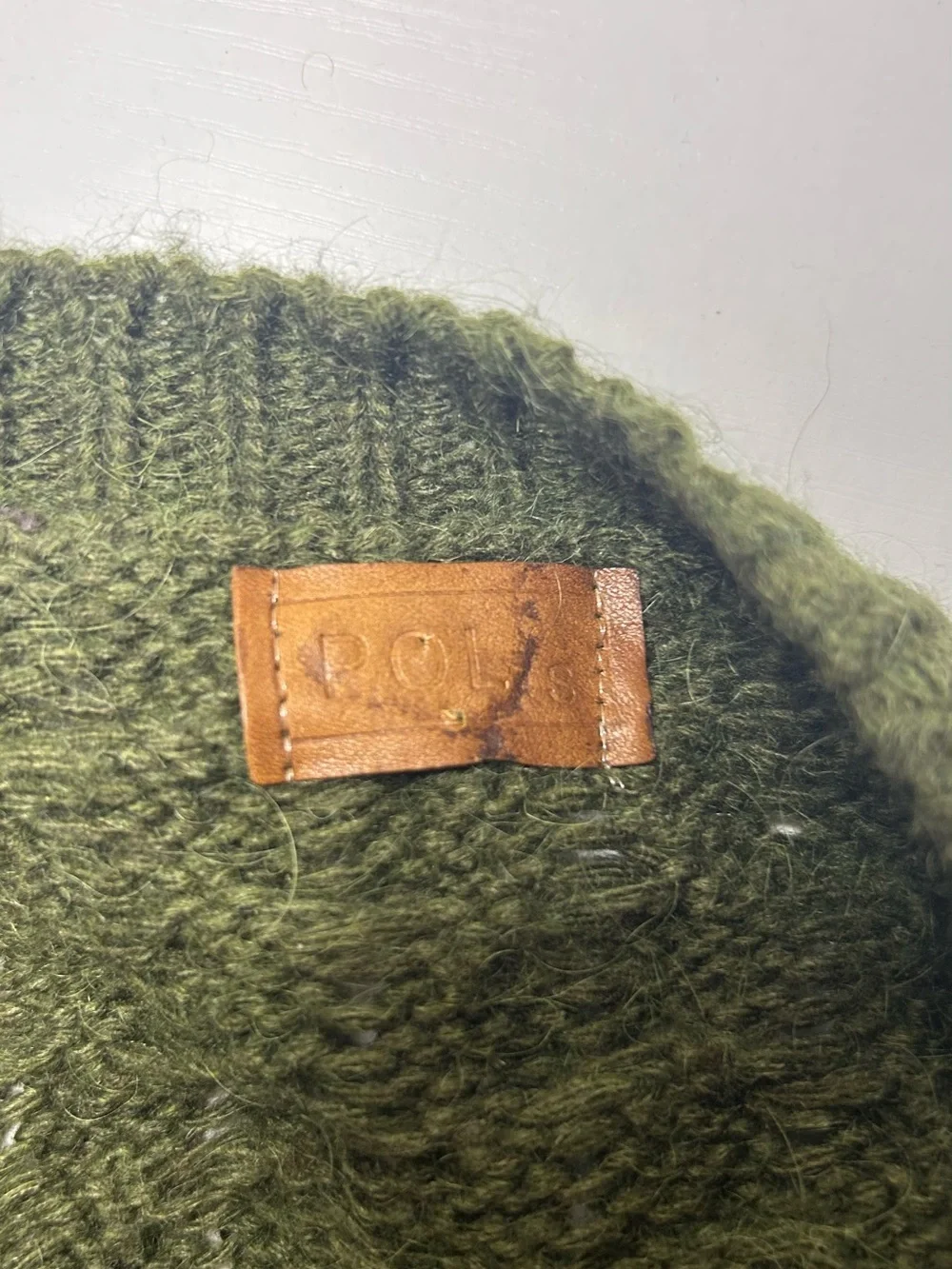 POL Olive Green Cable Knit Long Cardigan